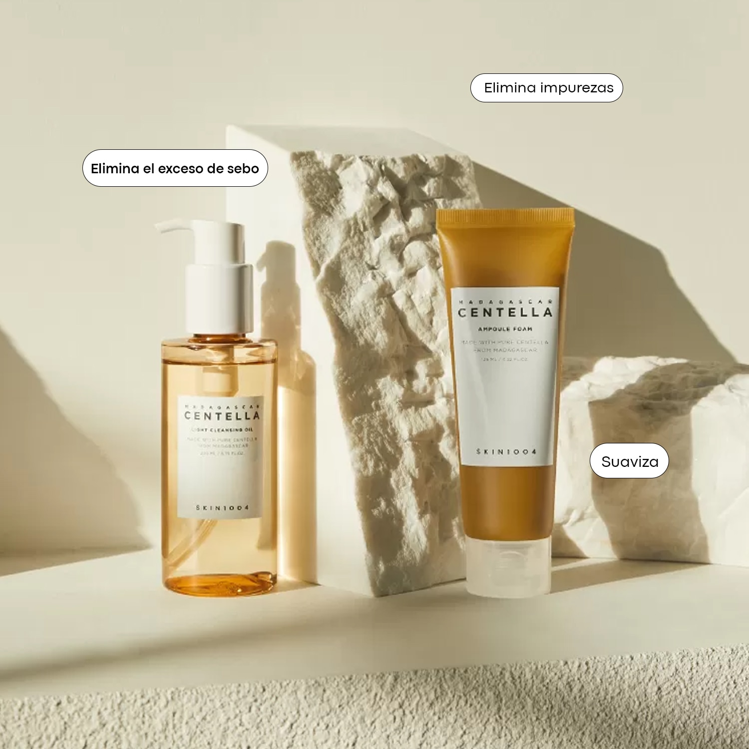 SKIN1004 MADAGASCAR CENTELLA DOUBLE CLEANSING DUO (DÚO PARA DOBLE LIMPIEZA)